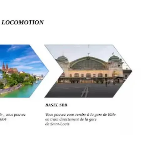 Apartment Des 3 Pays. 2 Mn De Bale+ Free Parking