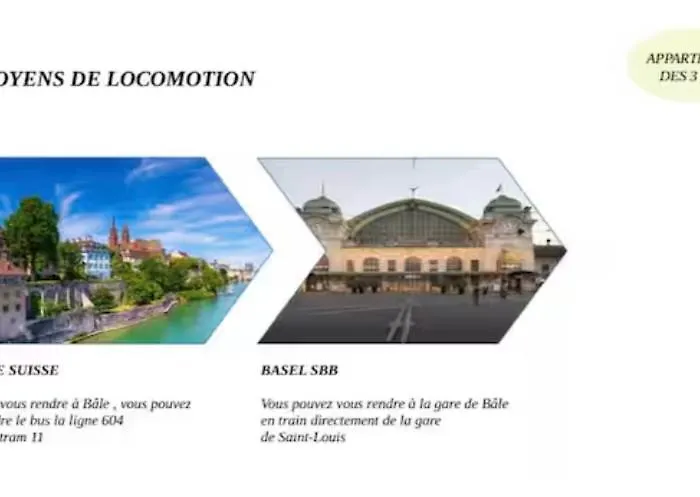 Appartement Des 3 Pays. 2 Mn De Bâle+ Free Parking